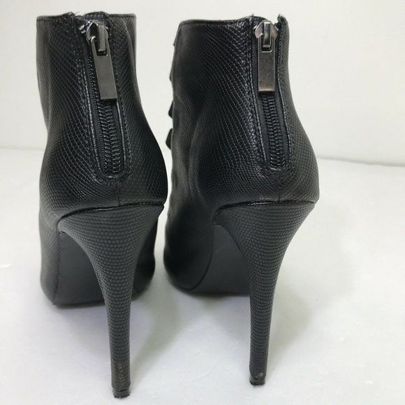 Steve Madden Women's Black Faux Leather High Pump STORI Heels Size 7 - Picture 6 of 9